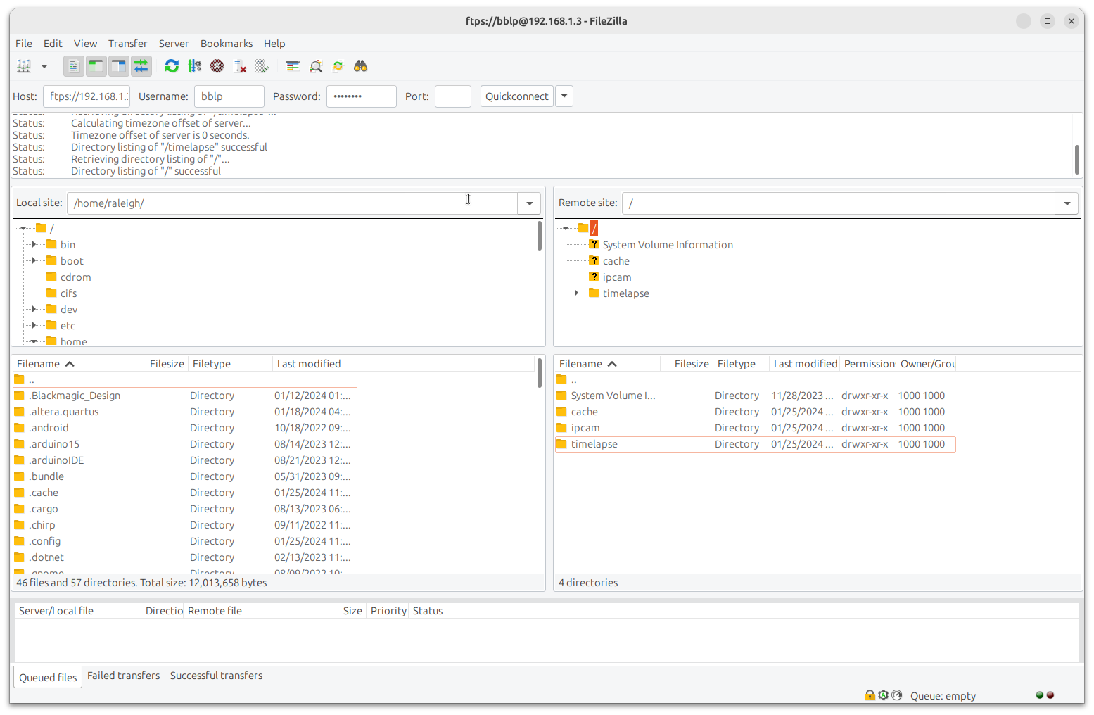 Printer Network settings screenshot